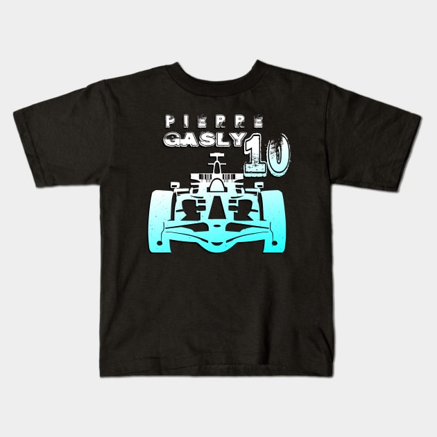 pierre gasly 10 Kids T-Shirt by vintagejoa